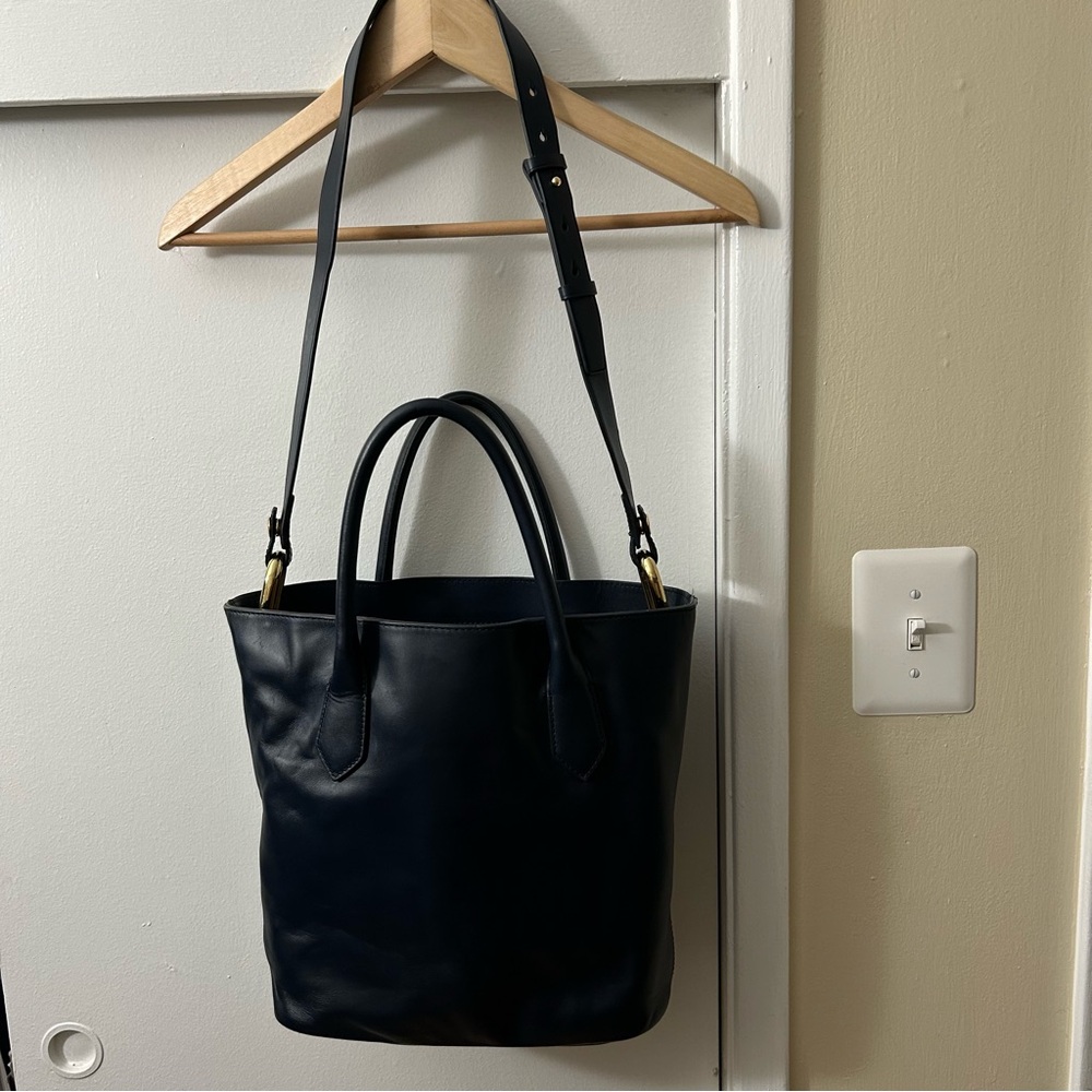 J. Crew -Harper Tote Bag in Navy Blue - Picture 6 of 12